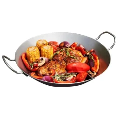 Die moderne Hausfrau Eisenpfanne mit zwei Griffen Ø24 cm & Ø28 cm - Set Ø24 cm & Ø28 cm