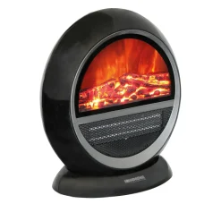 Die moderne Hausfrau Elektrischer Kamin "Mala" schwarz