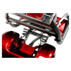 Die moderne Hausfrau Elektroroller AT52317 mit Tasche & Korb rot