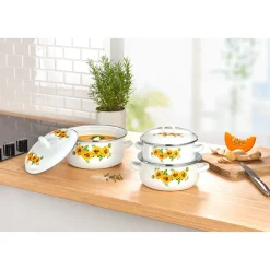 Die moderne Hausfrau Emaille-Topfset 