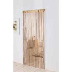 Die moderne Hausfrau Fadenvorhang gold