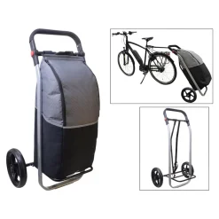 Die moderne Hausfrau Fahrrad-Einkaufstrolley