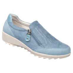 Damen Die moderne Hausfrau Fashion-Halbschuh „Hanne“ rauchblau