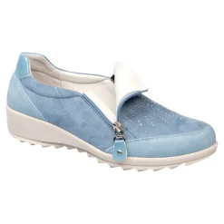 Damen Die moderne Hausfrau Fashion-Halbschuh „Hanne“ rauchblau