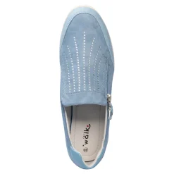 Damen Die moderne Hausfrau Fashion-Halbschuh „Hanne“ rauchblau