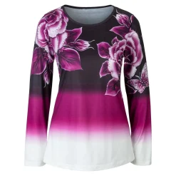 Damen Die moderne Hausfrau Fashion-Shirt „Rosenwelt“