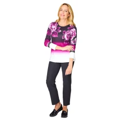 Damen Die moderne Hausfrau Fashion-Shirt „Rosenwelt“