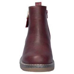 Damen Die moderne Hausfrau Fashion-Stiefelette „Miriam“ bordeaux