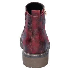Damen Die moderne Hausfrau Fashion-Stiefelette „Miriam“ bordeaux