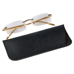 Die moderne Hausfrau Fertiglesebrille + Gratis Etui gold