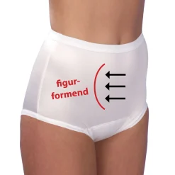 Die moderne Hausfrau Figurformende Inkontinenzhose Weiß