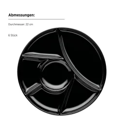 Die moderne Hausfrau Fondueteller Set, Porzellan -