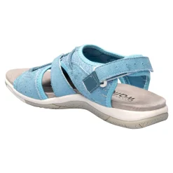 Damen Die moderne Hausfrau Freizeit-Sandale „Franzi“ rauchblau