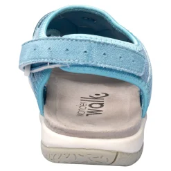 Damen Die moderne Hausfrau Freizeit-Sandale „Franzi“ rauchblau