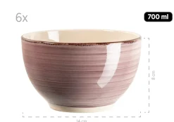 Die moderne Hausfrau Frühstücksgeschirr, Steingut Lumaca Berry