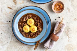 Die moderne Hausfrau Frühstücksset, Steinzeug Smoky's Blau