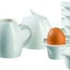 Die moderne Hausfrau Frühstücks-Zubehör, Porzellan LA MUSICA 1 x Zuckerdose, 1 x Gießer, 6 x Eierbecher