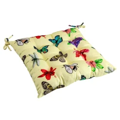 Die moderne Hausfrau Frottee-Sitzkissen „Schmetterling“