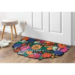 Die moderne Hausfrau Fußmatte „Blumenwiese“