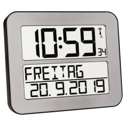 Die moderne Hausfrau Funkuhr Max grau