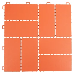 Die moderne Hausfrau Gartenplatten, 4 Stück terracotta