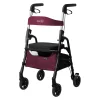 Die moderne Hausfrau Gehhilfe W04 mit Sitztasche, klappbar dunkelrot