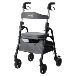 Die moderne Hausfrau Gehhilfe W04 mit Sitztasche, klappbar grau