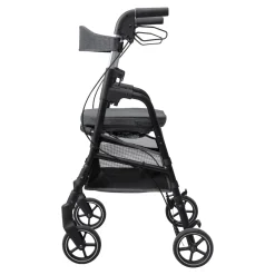 Die moderne Hausfrau Gehhilfe W04 mit Sitztasche, klappbar grau