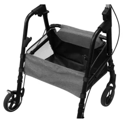 Die moderne Hausfrau Gehhilfe W04 mit Sitztasche, klappbar grau