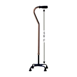 Die moderne Hausfrau Gehstock, Vierfußgehhilfe, höhenverstellbar