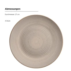 Die moderne Hausfrau Geschirr Set, Steinzeug Valmera Hellgrau