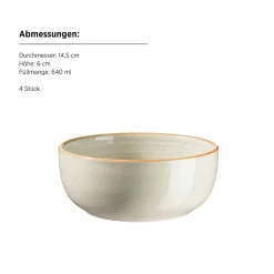 Die moderne Hausfrau Geschirr Set, Steinzeug Valmera Hellgrün