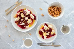 Die moderne Hausfrau Geschirr-Set, Keramik Andoro 4 x Speisteller, 4 x Dessertteller, 4 x Kaffeebecher, 4 x Müslischale