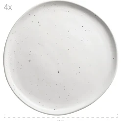 Die moderne Hausfrau Geschirr-Set, Keramik Andoro 4 x Speisteller, 4 x Dessertteller, 4 x Kaffeebecher, 4 x Müslischale