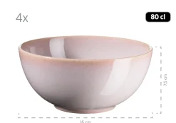 Die moderne Hausfrau Geschirr-Set, Keramik Ossia Sand, Hellblau