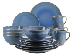 Die moderne Hausfrau Geschirr-Set, Keramik Ossia Hellblau