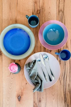 Die moderne Hausfrau Geschirr-Set, Keramik Ossia Hellblau