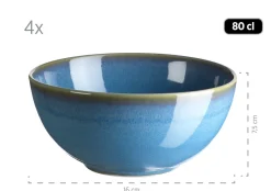 Die moderne Hausfrau Geschirr-Set, Keramik Ossia Hellblau