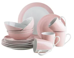 Die moderne Hausfrau Geschirr-Set, Porzellan Kitchen Time II Rosa