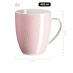 Die moderne Hausfrau Geschirr-Set, Porzellan Kitchen Time II Rosa