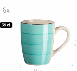 Die moderne Hausfrau Geschirr-Set, Steingut Lumaca Laguna