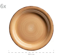 Die moderne Hausfrau Geschirr-Set, Steingut Lumaca Olivgrün