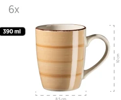 Die moderne Hausfrau Geschirr-Set, Steingut Lumaca Olivgrün