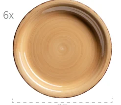 Die moderne Hausfrau Geschirr-Set, Steingut Lumaca Olivgrün