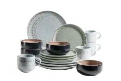 Die moderne Hausfrau Geschirr-Set, Steingut Spicy Market Grün