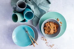 Die moderne Hausfrau Geschirr-Set, Steinzeug Elissa Grün