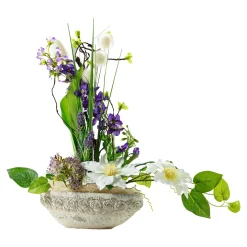 Die moderne Hausfrau Gesteck in Keramikschale „XXL“