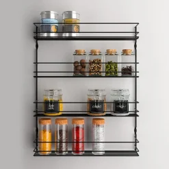 Die moderne Hausfrau Gewürzregal "Pepito" Lava mit 4 Etagen