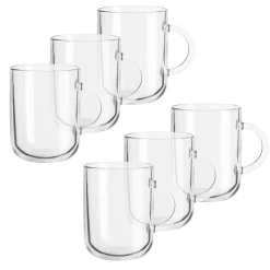 Die moderne Hausfrau Glasbecher Set, Glas Iconic
