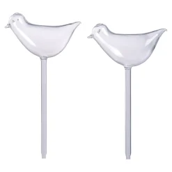 Die moderne Hausfrau Glas-Bewässerungshilfe „Vögel“, 2 Stück